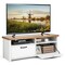 Gymax Modern TV Stand Media Entertainment Center Console w/ 2 Cabinets and Open Shelves